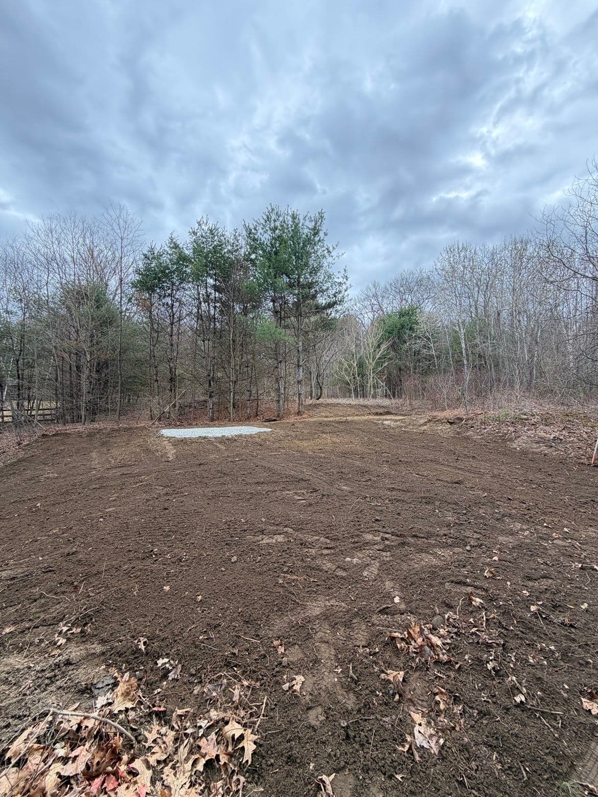 From Overgrown Brush to a Graded Shed Pad in Bolton MA